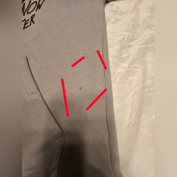 Asaali "Laugh Now Cry Later" Hoodi Sweater Color Grey Size XS - Picture 7 of 12